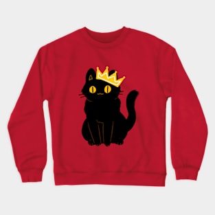 Royal black cat Crewneck Sweatshirt